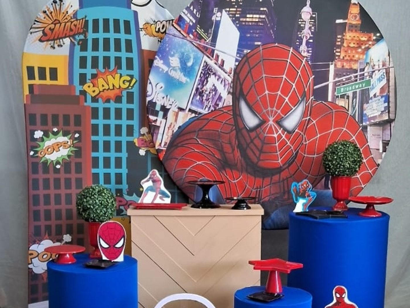 Decoração do kit Homem-Aranha