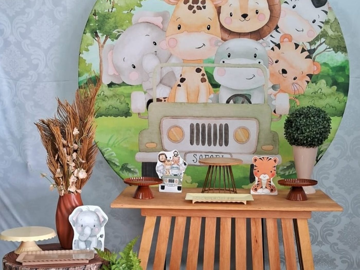 Decoração do kit Safari